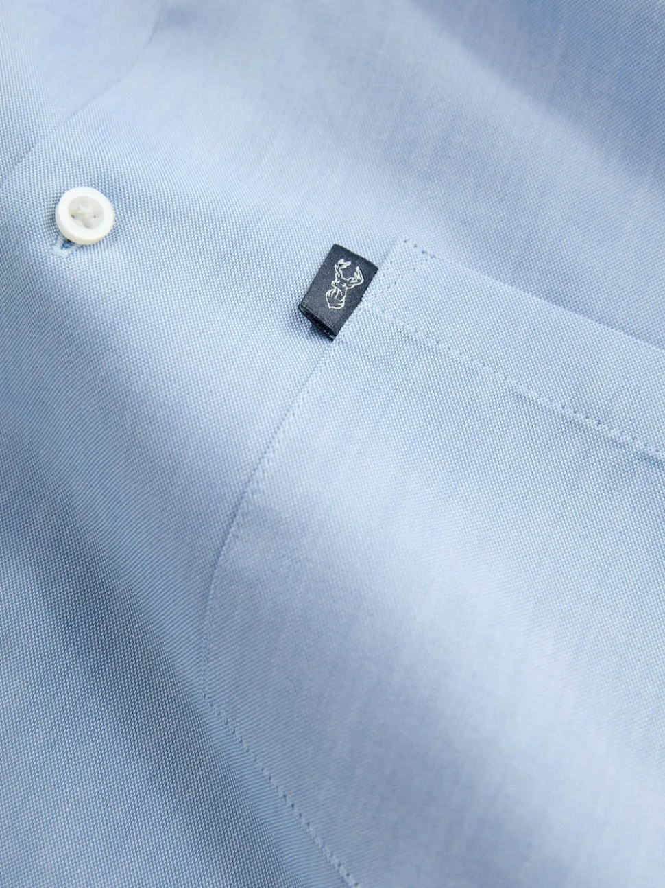 Light Blue Regular Fit Button Down Easy Iron Oxford Shirt