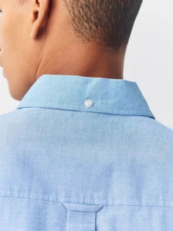Light Blue Regular Fit Long Sleeve Oxford Shirt