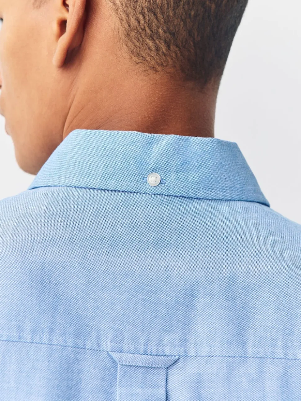 Light Blue Regular Fit Long Sleeve Oxford Shirt