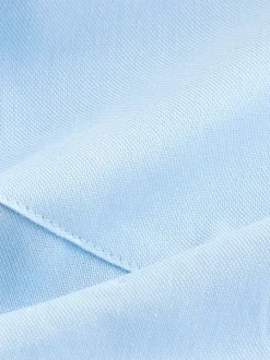 Light Blue Regular Fit Short Sleeve Easy Iron Button Down Oxford Shirt