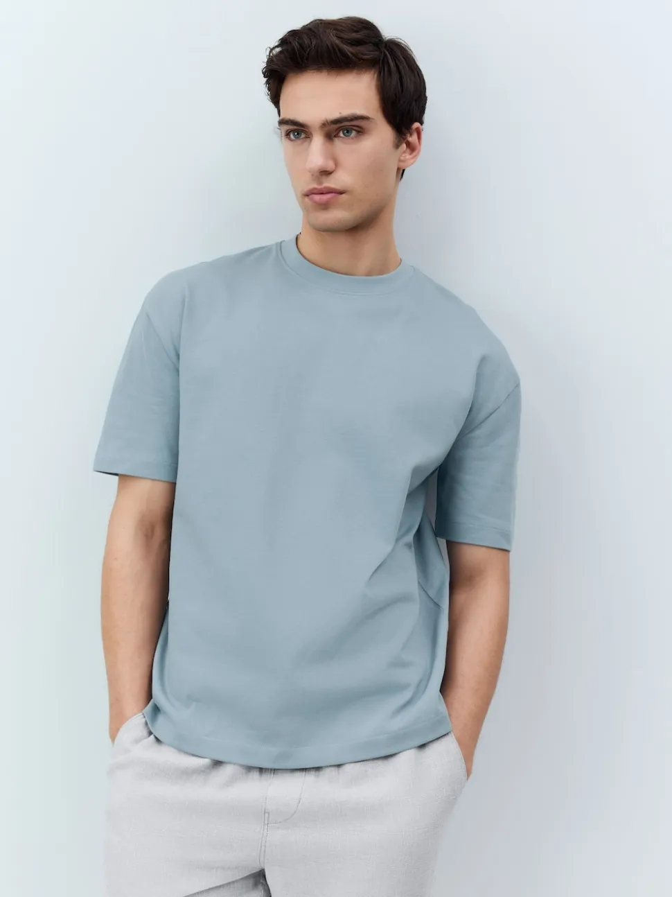 Light Blue Relaxed Fit Heavyweight T-Shirt