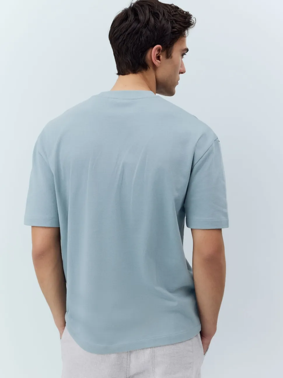 Light Blue Relaxed Fit Heavyweight T-Shirt
