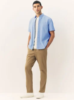Light Blue Short Sleeve Oxford Shirt