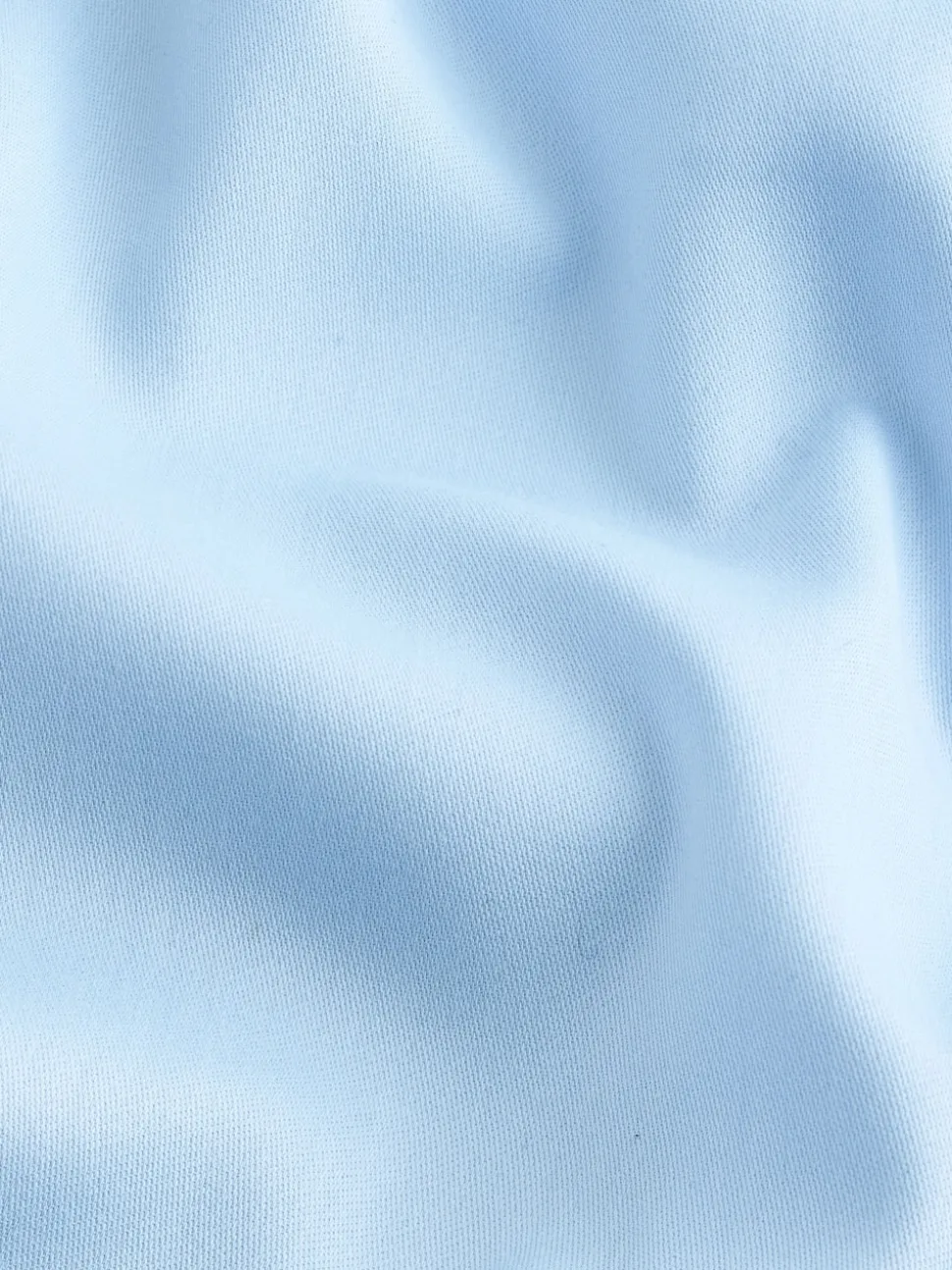 Light Blue Slim Fit Sateen Cotton Signature Shirt