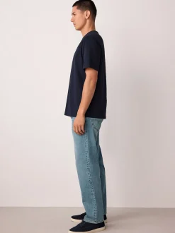 Light Blue Straight Fit Motionflex Jeans