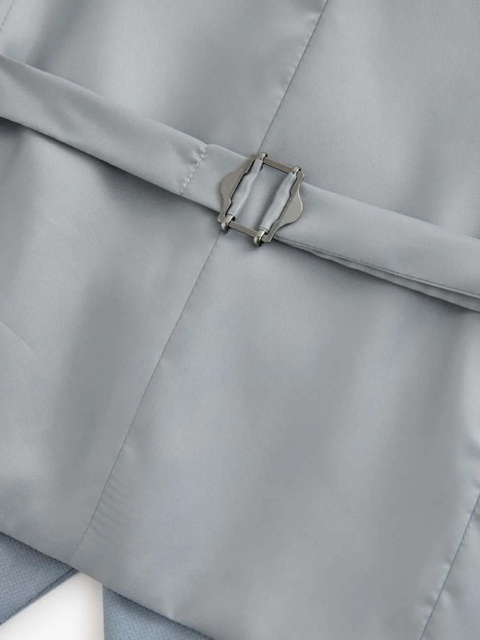 Light Blue Textured Suit Waistcoat
