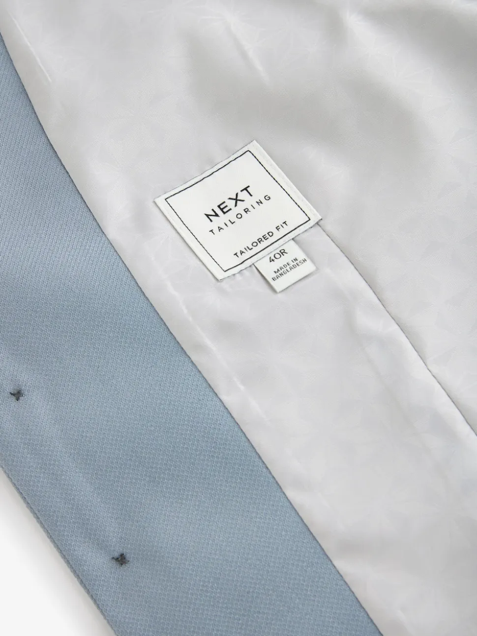 Light Blue Textured Suit Waistcoat