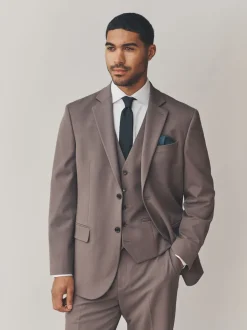 Light Brown Regular Fit Motionflex Stretch Suit Jacket