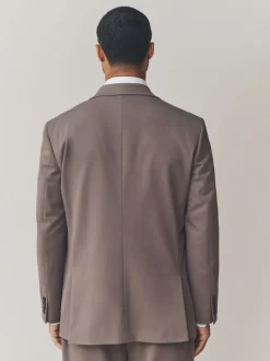 Light Brown Regular Fit Motionflex Stretch Suit Jacket