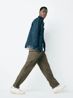 Light Brown Relaxed Fit Stretch Chinos Trousers