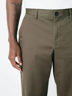 Light Brown Relaxed Fit Stretch Chinos Trousers