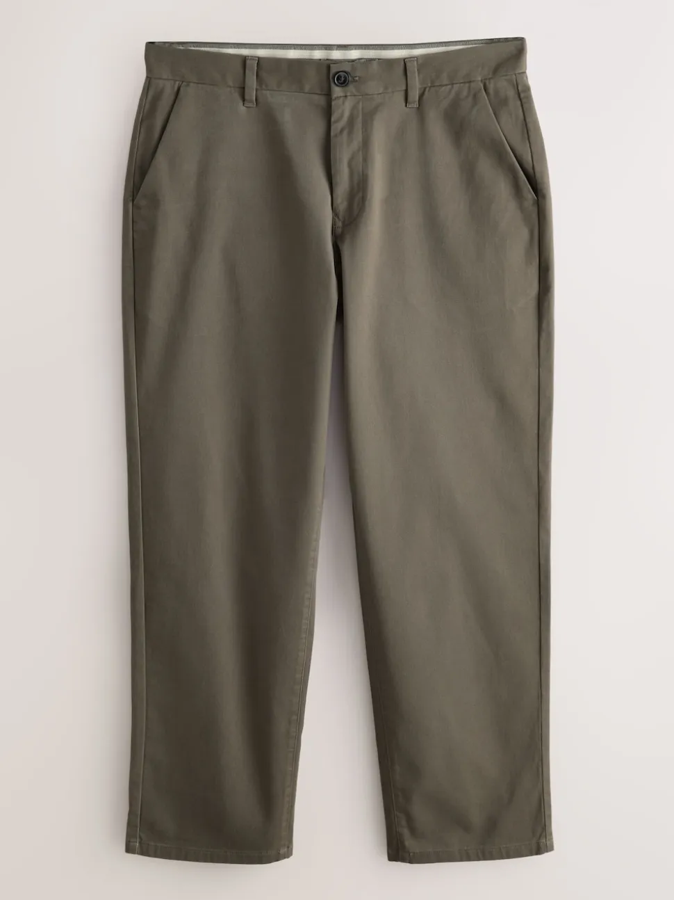 Light Brown Relaxed Fit Stretch Chinos Trousers