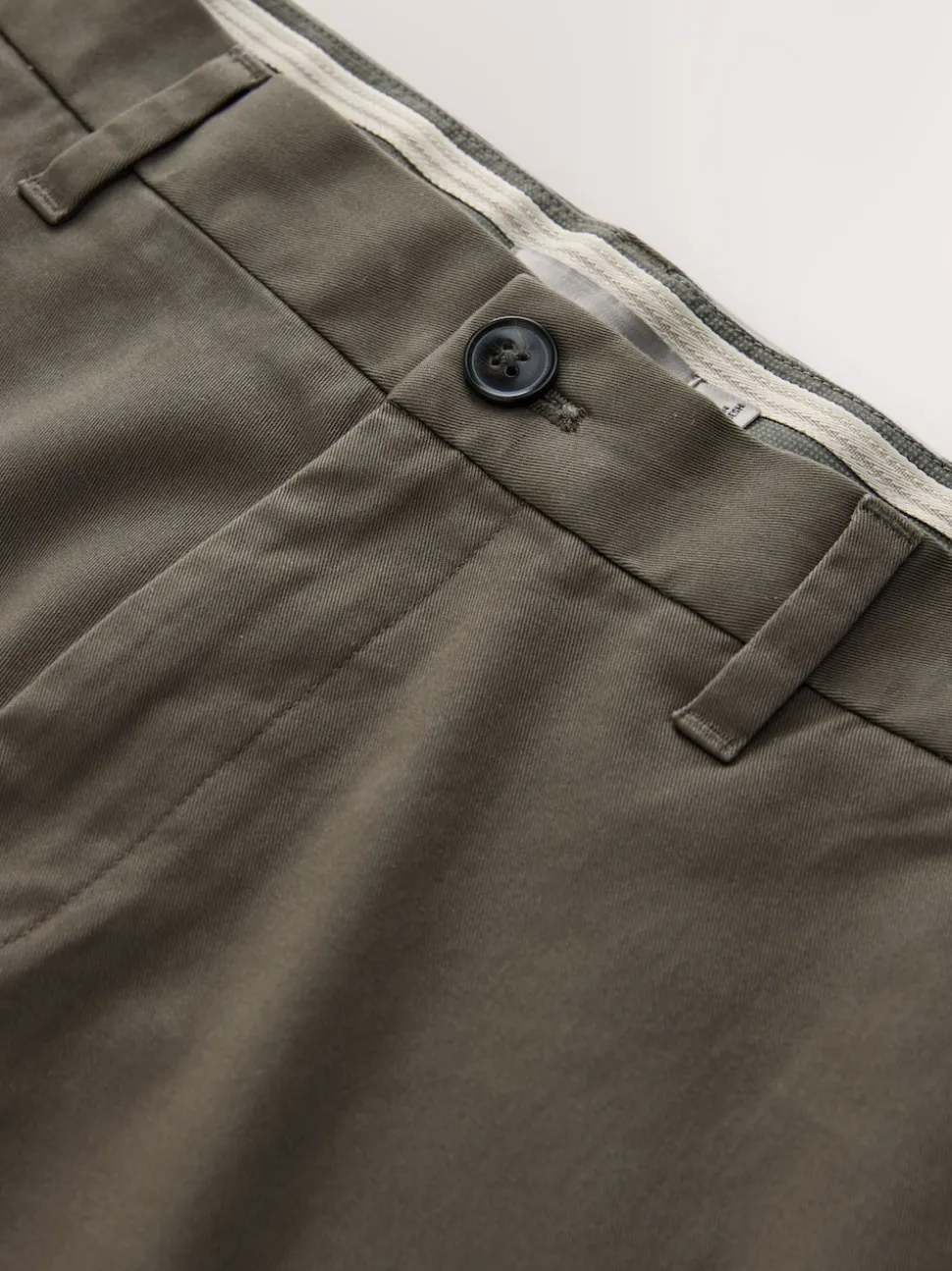 Light Brown Relaxed Fit Stretch Chinos Trousers