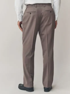 Light Brown Skinny Fit Motionflex Stretch Suit Trousers