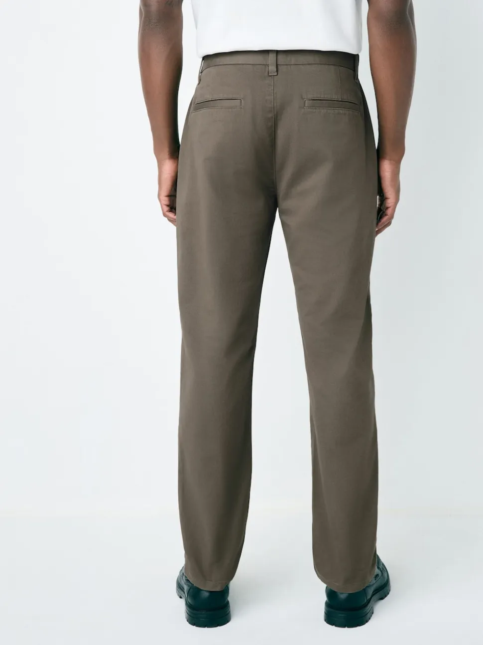Light Brown Slim Fit Stretch Chinos Trousers