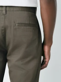 Light Brown Slim Fit Stretch Chinos Trousers