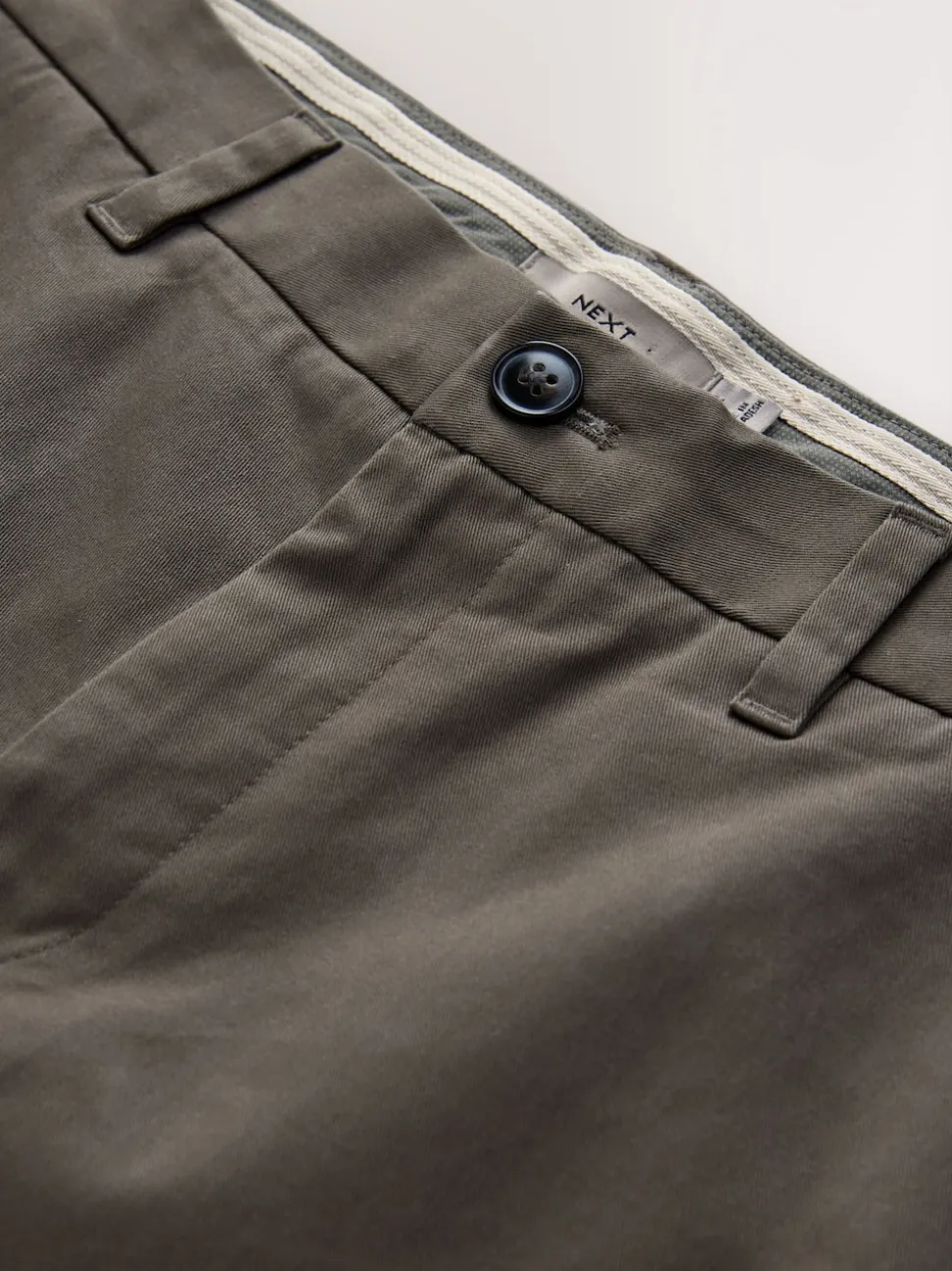 Light Brown Slim Fit Stretch Chinos Trousers