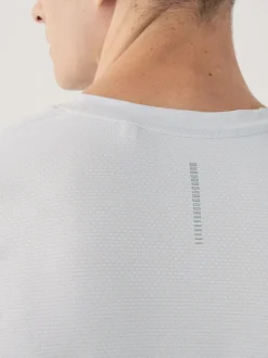 Light Grey Active Gym Textured Training T-Shirt