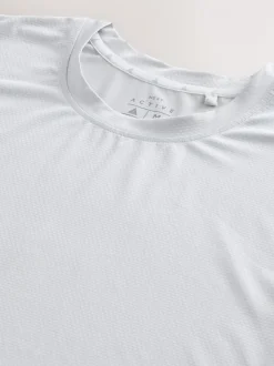 Light Grey Active Gym Textured Training T-Shirt