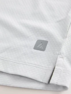 Light Grey Active Gym Textured Training T-Shirt