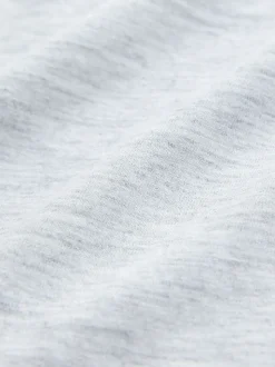Light Grey Marl Regular Fit Essential V-Neck T-Shirt