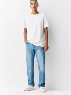 Light Grey Marl Slim Fit Essential Crew Neck Cotton T-Shirt