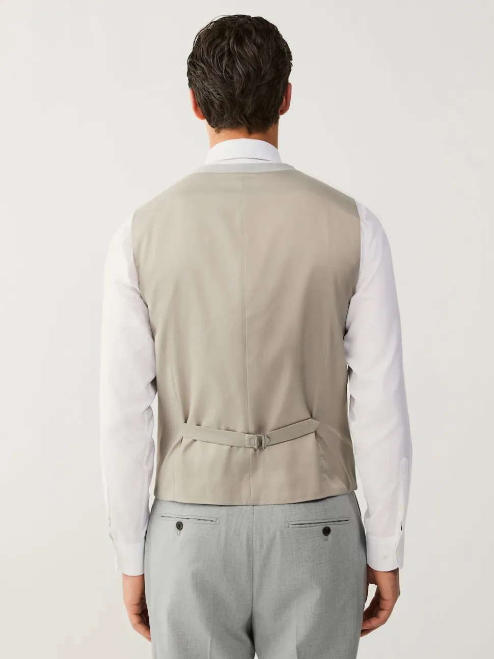 Light Grey Regular Fit Motionflex Stretch Waistcoat