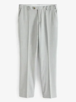 Light Grey Regular Fit Motionflex Stretch Suit Trousers