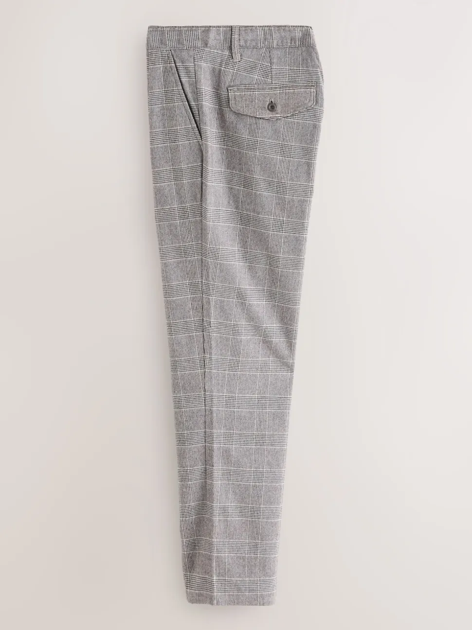 Light Grey Regular Tapered Fit Signature Heritage Pleated Trousers