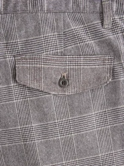 Light Grey Regular Tapered Fit Signature Heritage Pleated Trousers