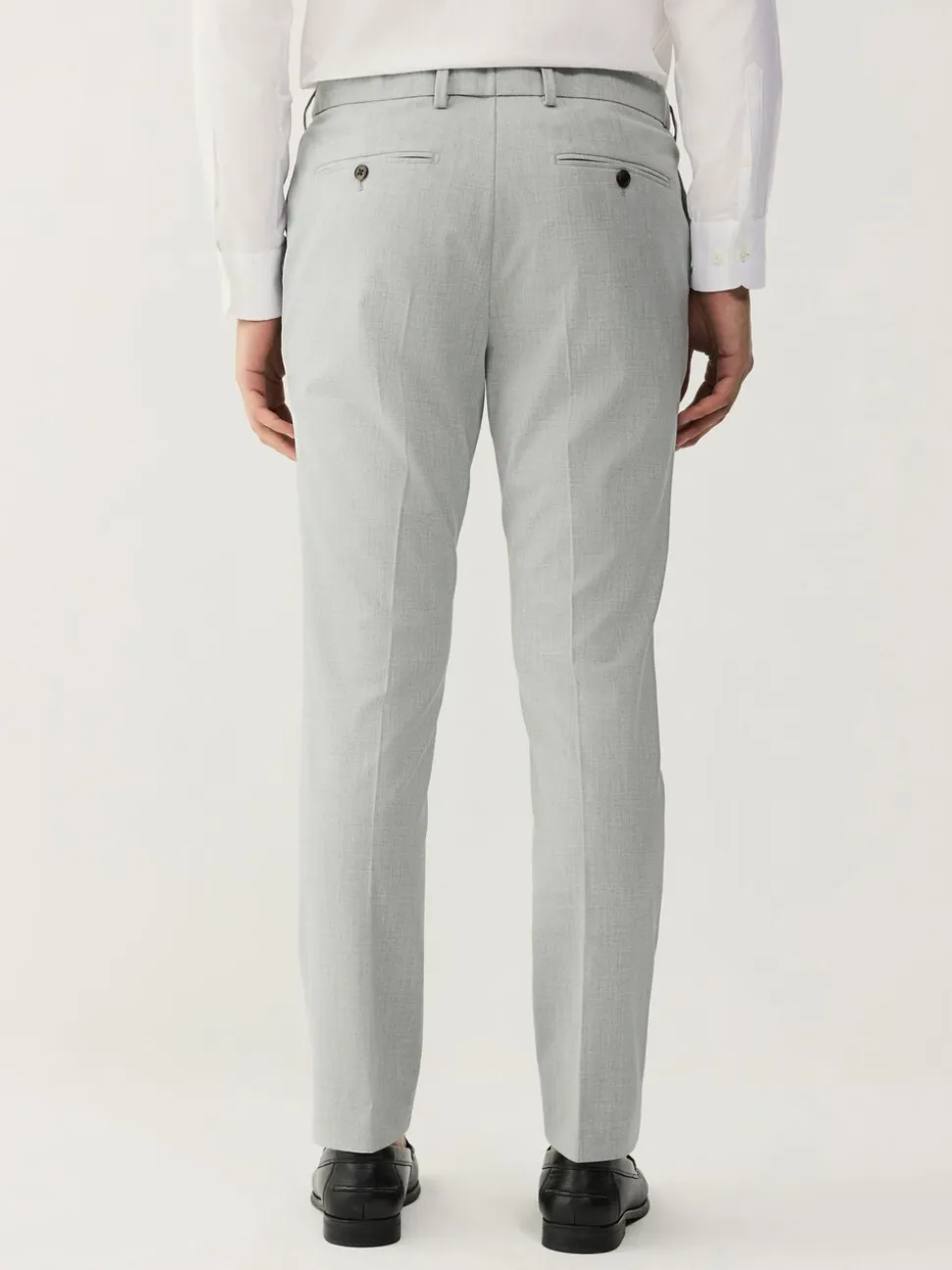 Light Grey Skinny Fit Motionflex Stretch Suit Trousers