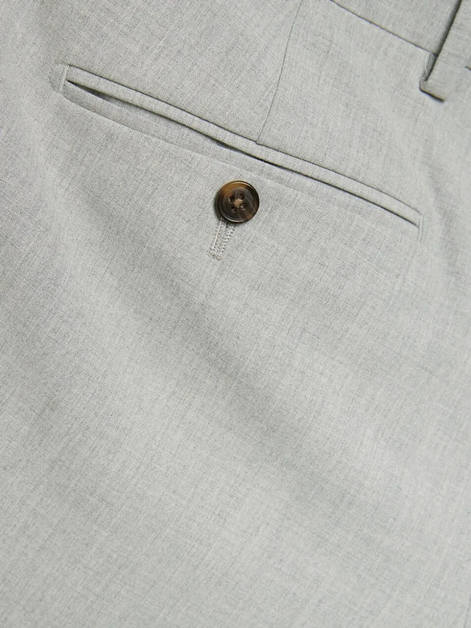 Light Grey Skinny Fit Motionflex Stretch Suit Trousers