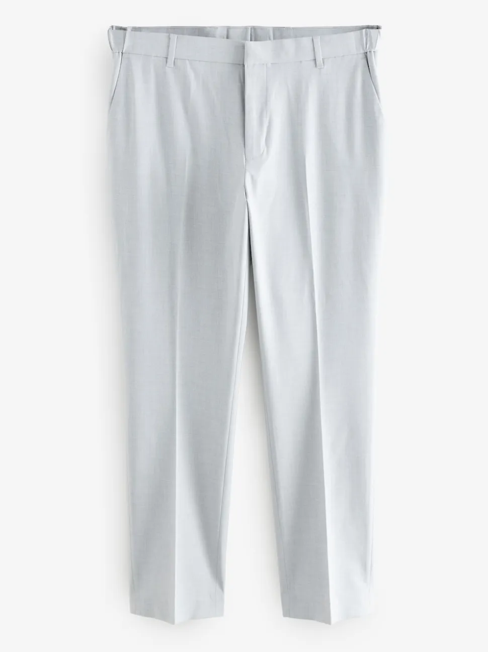 Light Grey Slim Fit Elasticated Waist Motionflex Stretch Smart Trousers