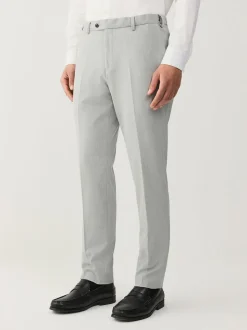 Light Grey Slim Fit Motionflex Stretch Suit Trousers