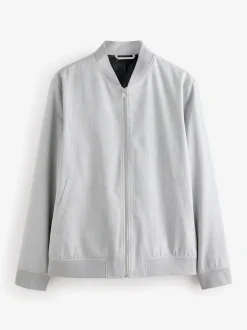 Light Grey Smart Bomber Jacket