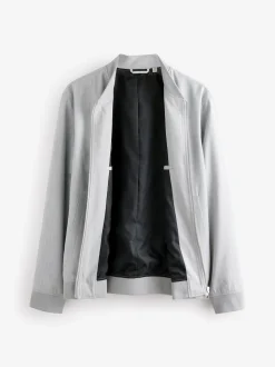 Light Grey Smart Bomber Jacket
