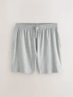 Lilac Purple/Grey Marl Short Sleeve Jersey Pyjamas Set