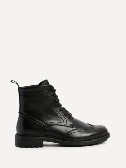 Linzi Black Leonardo Brogue Boots