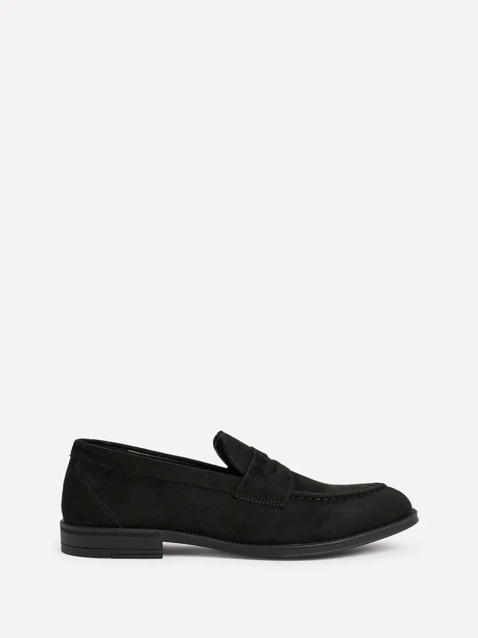 Linzi Black Suede Aurelio Penny Loafers