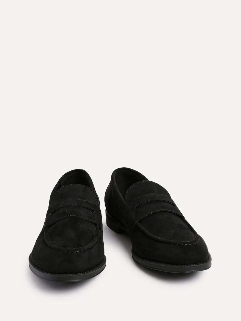 Linzi Black Suede Aurelio Penny Loafers