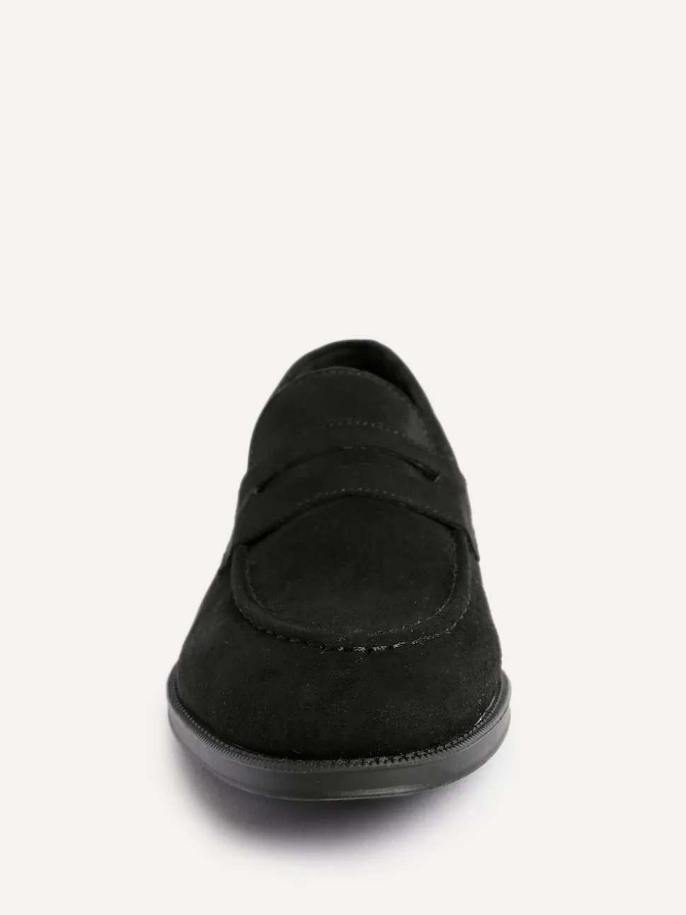 Linzi Black Suede Aurelio Penny Loafers