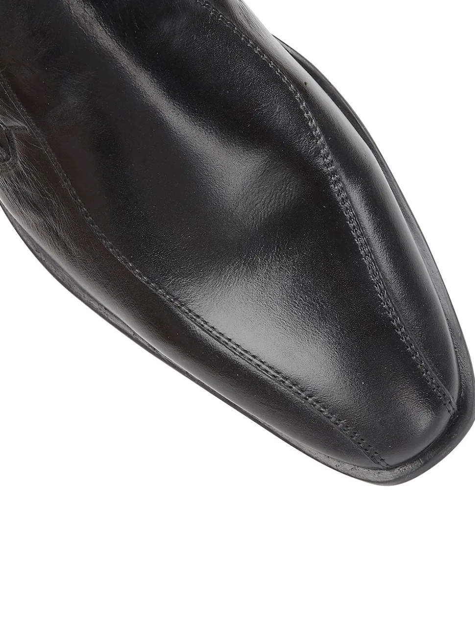Lotus Black Leather Loafers