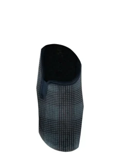 Lotus Blue Check-Print Full Slippers