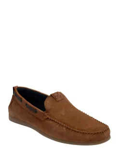 Lotus Brown Casual Slip On Driving Shoes