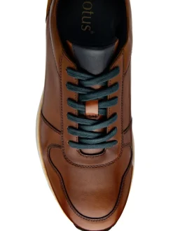 Lotus Brown Sporty Casual Lace-Up Shoes