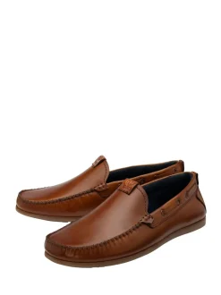 Lotus Light Brown Casual Slip On Driving Shoes