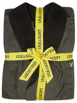 Lyle & Scott Black Adrian Bathrobe