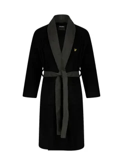 Lyle & Scott Black Chrome Adrian Bathrobe