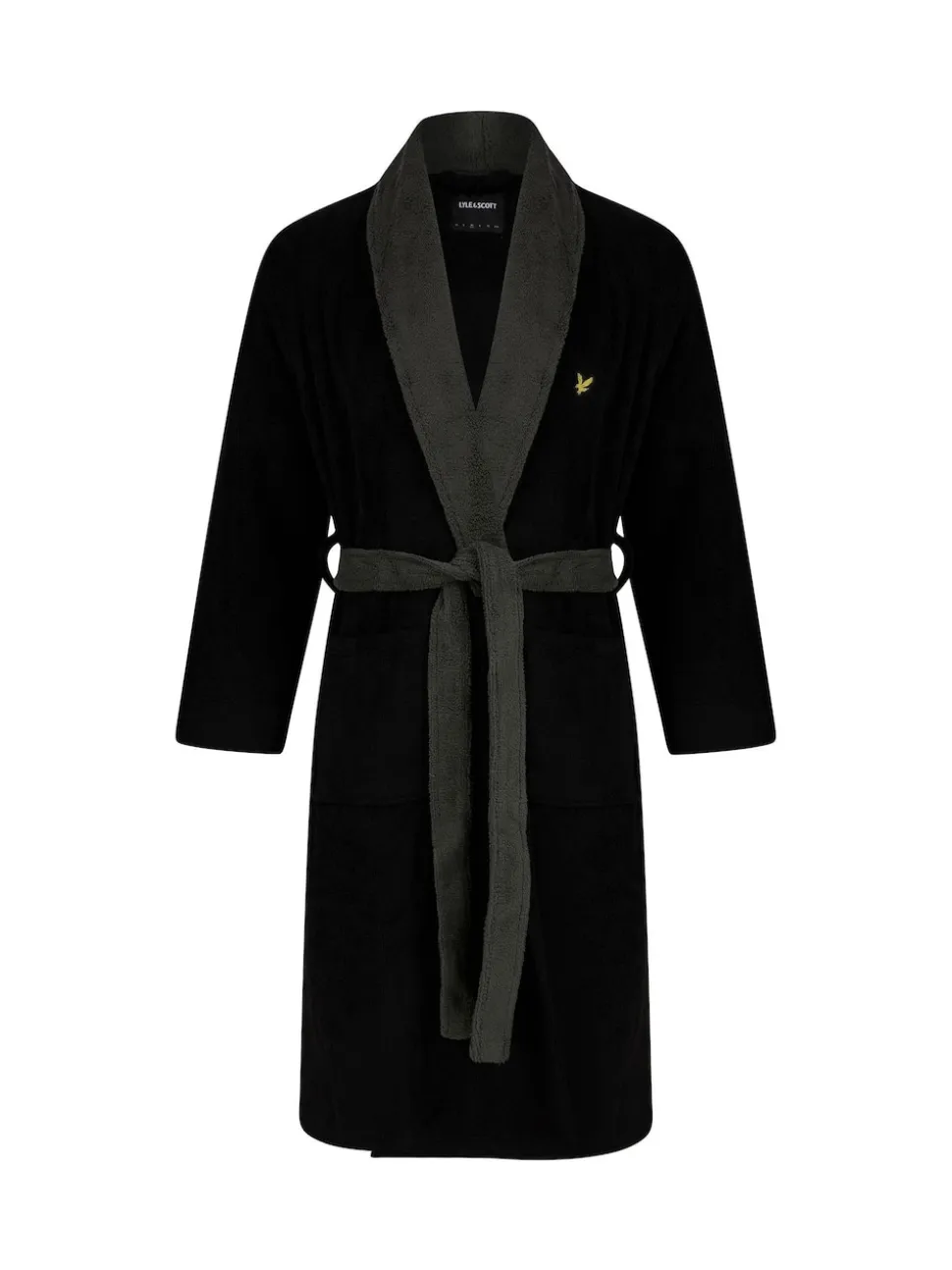 Lyle & Scott Black Chrome Adrian Bathrobe