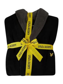 Lyle & Scott Black Chrome Adrian Bathrobe